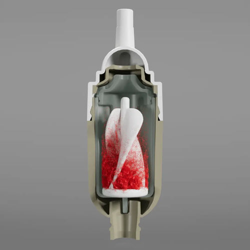 Image representing the powder swirl and innovation behind the FlavaFil hydration concept.